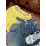 ビジューワイドデニムパンツ | EVRIS | 詳細画像32 