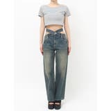 ビジューワイドデニムパンツ | EVRIS | 詳細画像41 