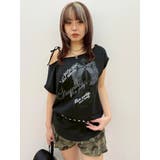モチーフワンショルダーグラフィックトップス | EVRIS | 詳細画像36 