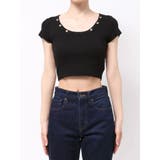 ネックレスフレンチスリーブショートトップス | EVRIS | 詳細画像37 
