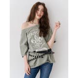 【TVで紹介！】ワンショルグラフィックピグメントＴシャツ | EVRIS | 詳細画像17 