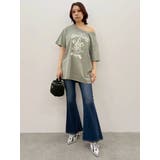 【TVで紹介！】ワンショルグラフィックピグメントＴシャツ | EVRIS | 詳細画像34 