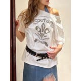 【TVで紹介！】ワンショルグラフィックピグメントＴシャツ | EVRIS | 詳細画像4 