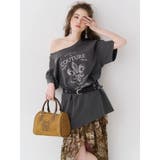 【TVで紹介！】ワンショルグラフィックピグメントＴシャツ | EVRIS | 詳細画像7 