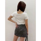 レタリングシンプルショートTシャツ 半袖 夏服 | EVRIS | 詳細画像26