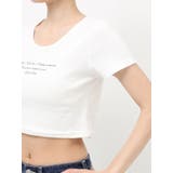 レタリングシンプルショートTシャツ 半袖 夏服 | EVRIS | 詳細画像37