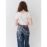 レタリングシンプルショートTシャツ 半袖 夏服 | EVRIS | 詳細画像5