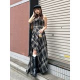 ドッキングチェックロングワンピース | EVRIS | 詳細画像40 