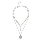 シルバー | PEARL CROSS MOTIF ネックレス | EVRIS