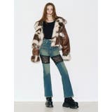 レースドッキングフレアデニムパンツ | EVRIS | 詳細画像11
