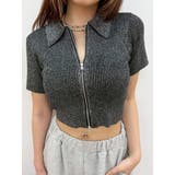 ラメZIPバックリボンニットトップス | EVRIS | 詳細画像15