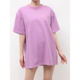 ピンク | ラインストーングラフィック BIG Tシャツ | EVRIS