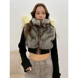 フェイクファーショートニットブルゾン | EVRIS | 詳細画像20