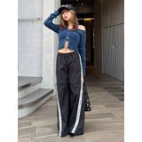 ラメラインワイドパンツ【セットアップ着用可能】 | EVRIS | 詳細画像50 