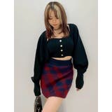 チェックニットミニスカート【セットアップ着用可能】 | EVRIS | 詳細画像24
