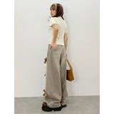リボンモチーフワイドデニムパンツ | EVRIS | 詳細画像15