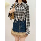 フェイクファードッキングデニムミニスカート【セットアップ着用可能】 | EVRIS | 詳細画像43 