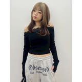 レースドッキングオフショルニットトップス | EVRIS | 詳細画像25 