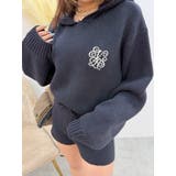 ワンポイントフーディニットトップス【セットアップ着用可能】 | EVRIS | 詳細画像27