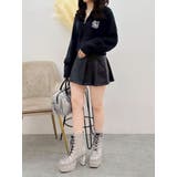 ワンポイントショートハーフジップニット【セットアップ着用可能】 | EVRIS | 詳細画像28 