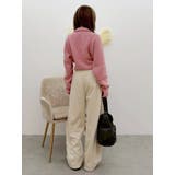 ワンポイントショートハーフジップニット【セットアップ着用可能】 | EVRIS | 詳細画像43 