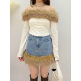 フェイクファードッキングオフショルトップス | EVRIS | 詳細画像21