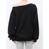 ラインストーンワンショルスウェットトップス | EVRIS | 詳細画像37 