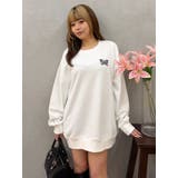 レースドッキングオーバーサイズスウェットトップス | EVRIS | 詳細画像30 
