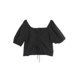ブラック | 2WAY GATHER BL/2WAYギャザーブラウス | CALNAMUR