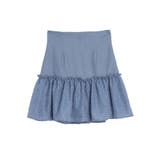 アイスブルー | GATHER HIGH MINI SK/ギャザーハイミニスカート | CALNAMUR