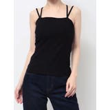 ブラック | CUP RIB CAMISOLE | CALNAMUR