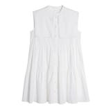アイボリー | BIG COLLAR TUNIC OP/ビッグカラーチュニックワンピース | CALNAMUR