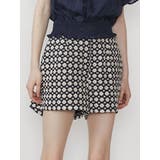 ネイビー | EMBROIDERED FLORAL SHORTS | CALNAMUR
