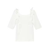 ホワイト | CAMI LIKE RIB KNIT/キャミライクリブニット | CALNAMUR