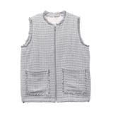 グレー | REVERSIBLE FUR VEST/リバーシブルファーベスト | CALNAMUR