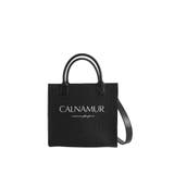 ブラック | TWEED LOGO BAG/ツイードロゴバッグ | CALNAMUR