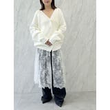 LACE×KNIT LONG CD/レース×ニットロングカーディガン | CALNAMUR | 詳細画像19