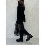 LACE×KNIT LONG CD/レース×ニットロングカーディガン | CALNAMUR | 詳細画像29