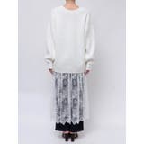LACE×KNIT LONG CD/レース×ニットロングカーディガン | CALNAMUR | 詳細画像35