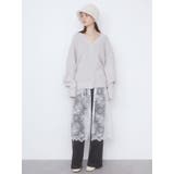 LACE×KNIT LONG CD/レース×ニットロングカーディガン | CALNAMUR | 詳細画像4