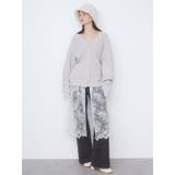 LACE×KNIT LONG CD/レース×ニットロングカーディガン | CALNAMUR | 詳細画像6