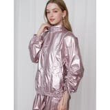 ピンク | METTALLIC VOLUME BLOUSON/メタリックボリュームブルゾン | CALNAMUR