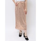 オレンジ | SPANGLE DRAWSTRINGS SK/スパンコールドロストスカート | CALNAMUR