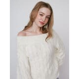 2WAY MIX YARN CABLE KNIT/２WAYヤーンケーブルニット | CALNAMUR | 詳細画像7 