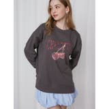 チャコールグレー | CRASH CHERRY PRINT | CALNAMUR