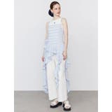 アイスブルー | ROSE ASYMMETRIC HEM | CALNAMUR