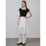 LACE LAYERED SKPT/レースレイヤードスカートパンツ | CALNAMUR | 詳細画像10 