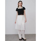 LACE LAYERED SKPT/レースレイヤードスカートパンツ | CALNAMUR | 詳細画像12 