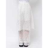 LACE LAYERED SKPT/レースレイヤードスカートパンツ | CALNAMUR | 詳細画像32 