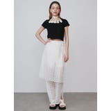 LACE LAYERED SKPT/レースレイヤードスカートパンツ | CALNAMUR | 詳細画像8 